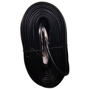 Permo 100 Feet Black Telephone Extension Cord Cable Line Wire
